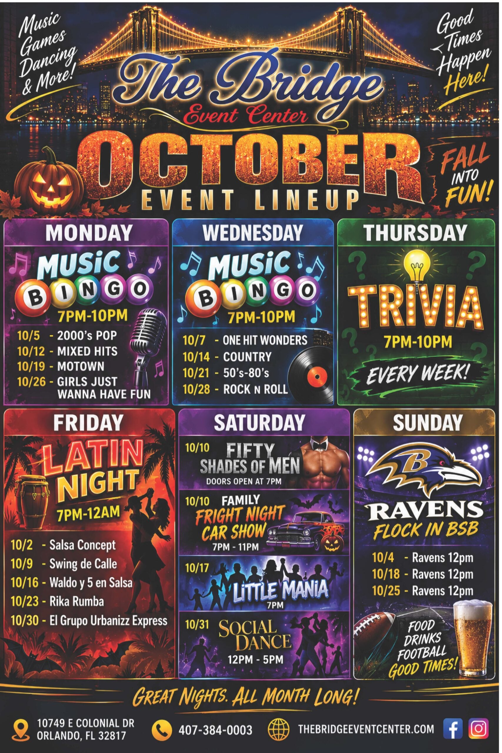 October 2026 Calendar Poster