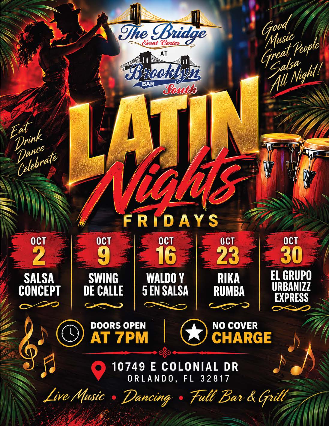 October 2026 Latin Night Flyer